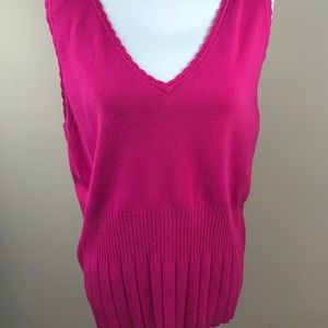 Dane Lewis Woman Plus Size Sleeveless Top Pink 1x